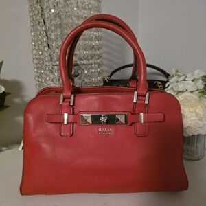 GUESS Red Leather Handbag